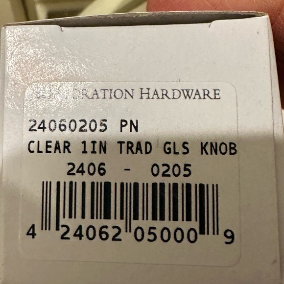 Restoration Hardware crystal knobs. - Picture 2 of 9